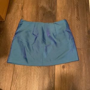 double layer mini skirt